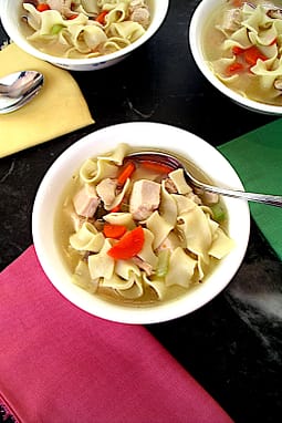 Bowls of Chicken Soup