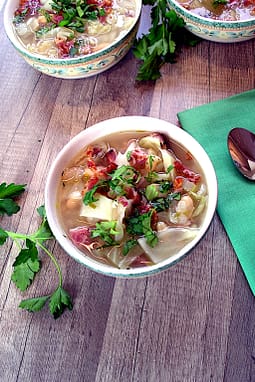 Ham bone soup is simple and satisfying