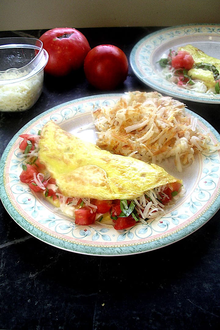 omelet caprese